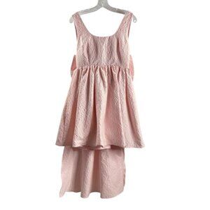 DREAM BY SISTER JANE SIZE MEDIUM LIGHT PINK TEXTURED SLEEVELESS MINI DRESS